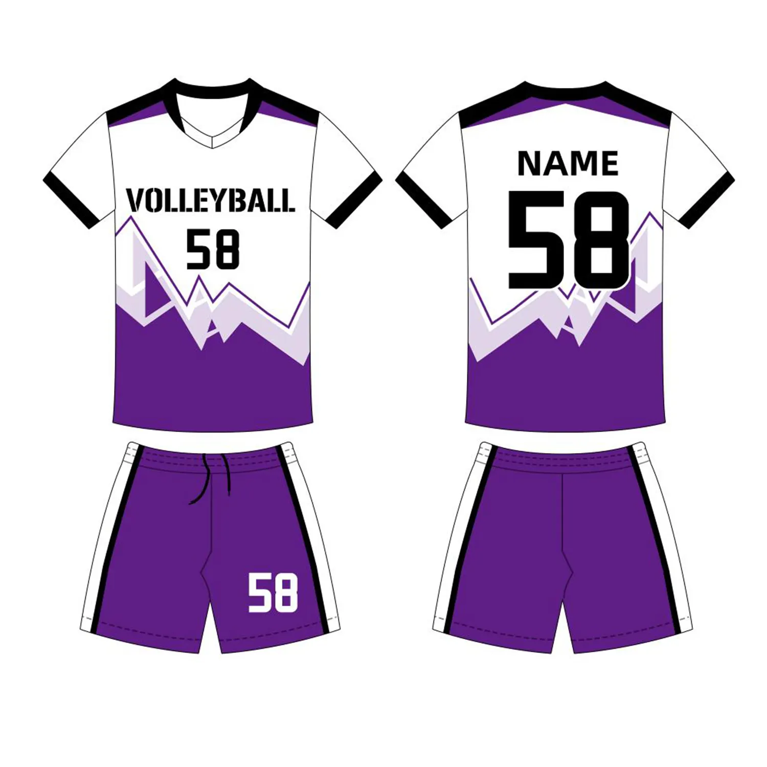 High Quality Custom Sublimation Women's Volleyball Jersey Sport T-Shirt Shorts Sleeve Cricket Match Wear Team Uniform Clothing