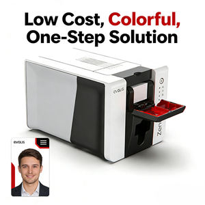 เครื่องพิมพ์บัตรพลาสติก Evolis Zenius2 ความละเอียด 300dpi แบบพิมพ์ด้านเดียว สำหรับพิมพ์บัตรพีวีซี ขายดี - Product Image 1