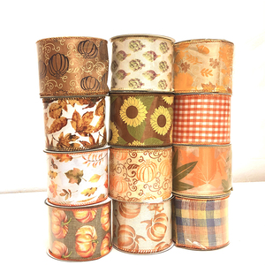 Hàng Loạt Nhỏ Tùy Chỉnh Mùa Thu <span class=keywords><strong>Maple</strong></span> Lá Có Dây Cạnh Vải Lanh Tốt <span class=keywords><strong>Ribbon</strong></span> Cho Vòng Hoa Nhà Handmade Trang Trí - Product Image 4