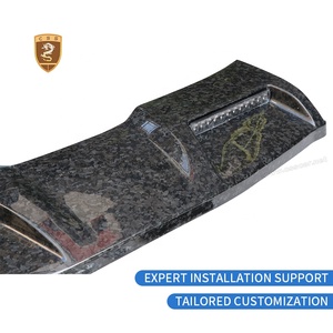 Para Mercedes Benz <span class=keywords><strong>G</strong></span> W464 W463a ala de techo con luz LED fibra de carbono forjada MSY P920 Edición Limitada estilo alerón de techo - Product Image 6