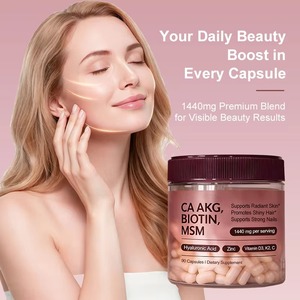 Cápsulas de Biotina con <span class=keywords><strong>CA</strong></span> AKG MSM, Ácido Hialurónico, Zinc, Vitaminas <span class=keywords><strong>D3</strong></span>, <span class=keywords><strong>K2</strong></span> y C, 90 Unidades, Suplemento Dietético de Belleza - Product Image 5