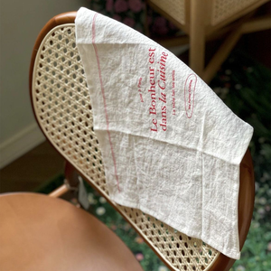 Essuie-tout en coton vintage réutilisables pour la cuisine, le nettoyage, la vaisselle, décoration Instagram, café, accessoire photo - Product Image 3