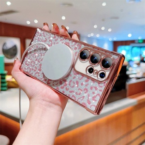 เคสแม่เหล็กใสชุบหรูหราสำหรับ Samsung Galaxy S24 + S23 FE S24 + S22 S23 5G เคสโทรศัพท์ TPU นิ่มแวววาว - Product Image 4