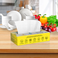 KELEE Chiffons à vaisselle multi-usages jetables, lingettes magiques de cuisine, feuilles de nettoyage puissantes pour la vaisselle et les casseroles