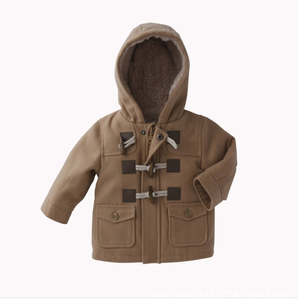 Infante appena nato del bambino del cardigan giacca con cappuccio di pelliccia di inverno capretti del cappotto giacca a vento giacca di pelliccia del faux - Product Image 4