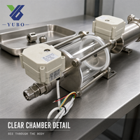 Séparateur de gaz et de liquides en acier inoxydable YuBo Industrial avec corps à tige de liaison en acier et double boîtier de commutation pour conduites d'air, garantie 1 an