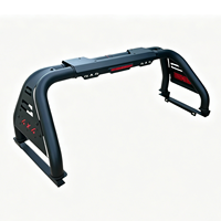 Pickup Roll Bar Universal 4x4 Heavy Duty Iron Cage with LED Brake Light for Hilux Ranger Navara Dmax Truck Bed