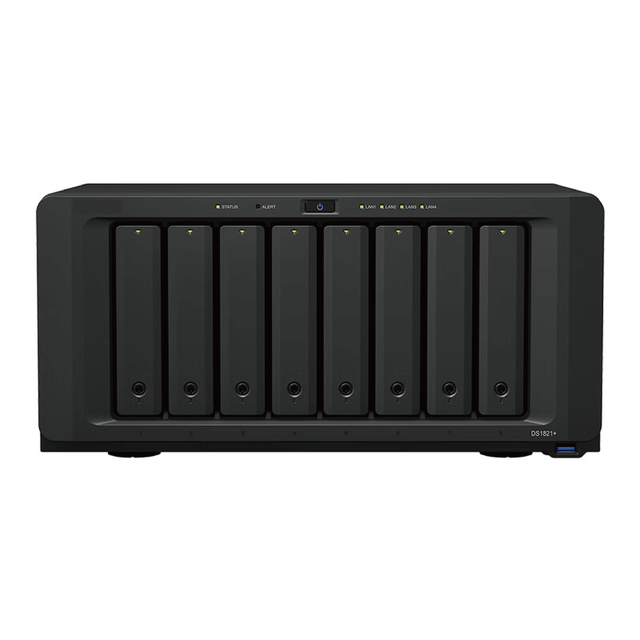 DS1821+ Four-core 8-disk NAS Network Storage Server with USB and RJ-45 Ports for File and Data Backup