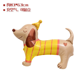 Nuovi <span class=keywords><strong>Palloncini</strong></span> in Alluminio a Forma di Cane 3D, Bulldog e Pastore in Piedi, per Decorazioni Baby Shower - Product Image 3