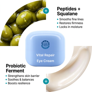 Crème Contour des Yeux Réparatrice Essentielle Complexe Peptidique Actifs Naturels Non Grasse Sans Parabène Sans Huile Sans Parfum Pour Tous Types de Peau Soin du Visage - Product Image 4