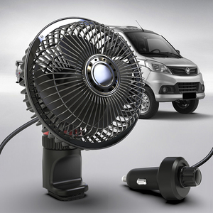 F8311 12-24V Plug 10W Strong Wind Stepless Adjustable Wind <b>Speed</b> <b>Clamp</b> Fan Large Size Multi-angle Rotation Truck Fan - Product Image 4