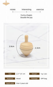 <span class=keywords><strong>Toupie</strong></span> <span class=keywords><strong>en</strong></span> <span class=keywords><strong>bois</strong></span> à peindre soi-même pour enfants, écologique et créative, artisanat pour enfants - Product Image 4