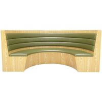 Halbrundes, langlebiges Buchbar-Esszimmer-Sofa-Sitz-Tisch-Stuhl-Set für lässige Restaurants, Milchtee-Cafés
