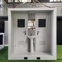 Contenedor Desmontable Pequeño de Alta Calidad para Baño, Oficina Prefabricada, Dormitorio Temporal, Baño para Obras de Construcción