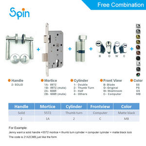 Serrure en alliage <span class=keywords><strong>de</strong></span> zinc moderne <span class=keywords><strong>de</strong></span> <span class=keywords><strong>poignée</strong></span> <span class=keywords><strong>de</strong></span> fenêtre, finition d'or blanc <span class=keywords><strong>de</strong></span> ton <span class=keywords><strong>de</strong></span> PVD deux - Product Image 6