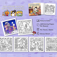 En stock – Livres de coloriage transfrontaliers pour adultes et adolescents – Motifs d'animaux mignons – Simples et faciles à utiliser – Emballés en boîte