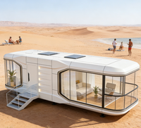 Maison Capsule de Luxe Apple Cabin, Maison Préfabriquée, Tiny House, Maison Mobile avec Fenêtre Panoramique et Terrasse pour Complexes Hôteliers, Vente en Gros Direct Usine