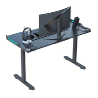 Muti-Funcional PC Gamer Usado RGB Negro Altura Ajustable Escritorio de elevación Mesa Escritorio de juegos de computadora