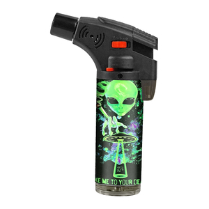 2025 Nieuwkomers Op Maat Ontwerp Winddichte Schotel Heren Sigaret Bijvullen Draagbare Krachtige Vlam Groothandel Schuine Zaklamp Aansteker - Product Image 2