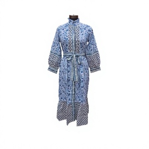 Vestido Casual de Algodón Suave y Transpirable para Mujer, Corte Moderno, Estilo A, con Volantes Elegantes, Encaje, Botones y Tirantes Ajustables - Product Image 1