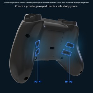 Manette de jeu filaire P516F avec gyroscope 6 axes, RGB, Turbo, boutons arrière programmables personnalisés pour PS4, Playstation 5 Pro, PC – Vente en gros - Product Image 4