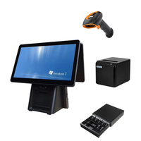 15.6 pouces Windows 10 Restaurant Touch Pos Caissier Machine Pos Terminal Caisse Enregistreuse Tout en Un Pos Systèmes