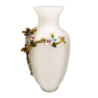 Peinture jonquil article décoratif pour vase ou bouteille métal étain avec artisanat émail artisanat et arts
