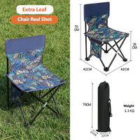 Chaise pliante d'extérieur écologique, durable, portable, pour barbecue, camping familial, pique-nique, chaise pliante en tissu Oxford pour le champ