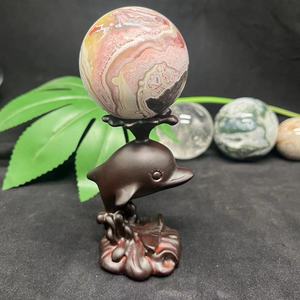Bán Buôn Số Lượng Lớn Voi Sen Bằng Gỗ Sphere Đứng Cá Heo Con Chó Pha Lê Sphere Chủ Cơ Sở Đứng - Product Image 4