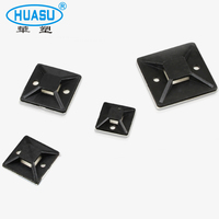Bonne qualité en Nylon fortement auto-adhésif gestion des fils Clips pince fixation murale organisateur supports tampons en plastique attaches de câble bas