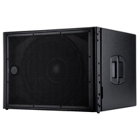 Caisson de basses actif HDL18AS 18 pouces 1200 watts Meilleur système de réseau de lignes HDL20A jumelé pour DJ Club Church 8ohm Mobile Sub Metal Shell