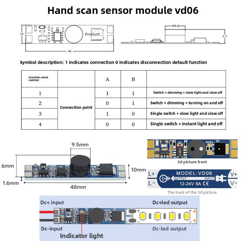 VD06-A3 (เปิด/ปิดยาก + ลดแสง)