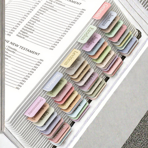 Onglets de <span class=keywords><strong>Bible</strong></span> personnalisés en vinyle imperméable pour l'<span class=keywords><strong>Ancien</strong></span> <span class=keywords><strong>et</strong></span> le <span class=keywords><strong>Nouveau</strong></span> <span class=keywords><strong>Testament</strong></span>, cadeau chrétien avec 66 onglets - Product Image 4