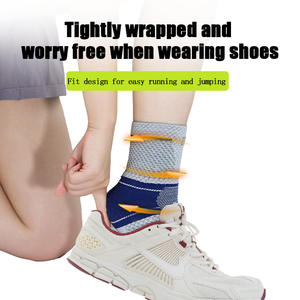 Attelle de cheville de sport en silicone, compression élastique pour la stabilité, course à pied, tricot respirant, fitness, randonnée, cyclisme - Product Image 4