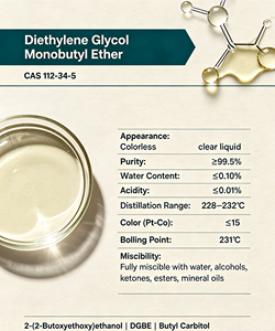 Butilcarbitol DGBE CAS 112-34-5 Entrega Rápida Bajo MOQ para Distribuidores Globales de Productos Químicos - Product Image 2