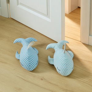 Tope de puerta decorativo de tela con forma de ballena, bonito adorno de animal, a prueba de viento, anticolisión, para suelo, necesidad doméstica - Product Image 3