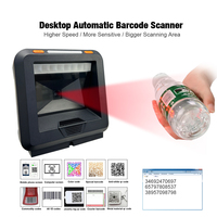 Lecteur de codes-barres vertical Rakinda RK5000 1D 2D pour tablette de bureau, lecteur de codes QR omnidirectionnel pour supermarchés