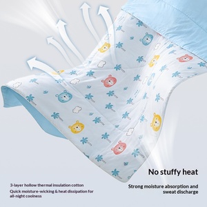 Couverture rafraîchissante <span class=keywords><strong>de</strong></span> sécurité Classe A pour bébé, couette d'été en soie glacée Q-Max respirante pour nourrissons et tout-petits, idéale pour la maternelle et la garderie - Product Image 6