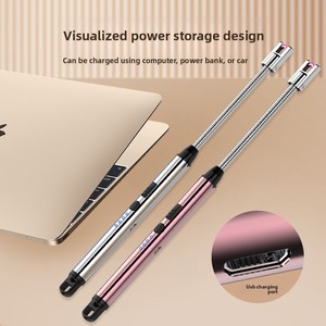 Nouveau pistolet d'allumage à impulsion USB avec charge par arc, résistance à la puissance visible, vent puissant, rotation à 360 degrés, en plastique durable pour la cuisine - Product Image 2