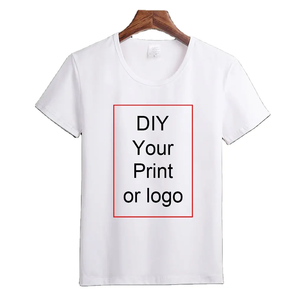 Sommer Kurzarm O-Ausschnitt T-Shirt Herren Mode 3D-Druck Herren T-Shirt Benutzer definiert Ihr exklusives T-Shirt weiß Diy Shirt