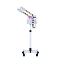 Appareil de soin du visage à vapeur froide et chaude, double tête pulvérisatrice, pour le renouvellement et la rafraîchissement de la peau, machine de beauté à vapeur faciale