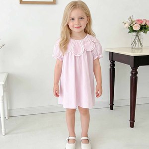 Pink Green Dress - Baby Dress Green Pink - Sleeveless Summer Style