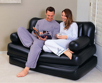 Nouveau design moderne, fauteuil gonflable portable pour chambre à coucher, petit MOQ, canapé-lit gonflable avec pompe