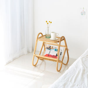 Estante de ratán Natural para revistas, cesta de almacenamiento para libros, Soporte Simple para oficina y decoración del hogar, proveedor de Vietnam - Product Image 3