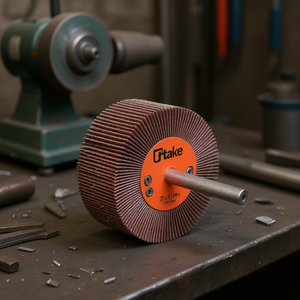 Ttake Abrasive Flap <b>Wheel</b> 25x10 Mm 80 Grit 3 Mm Shaft For Metal <b>Grinding</b> - Product Image 3