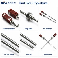 BSYB Precision Dual-Core C Type Thermocouple 0~2300 deg C +/-1% Molybdenum Tube Industrial Temperature Sensor