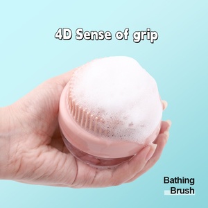 Cepillo de baño para mascotas, cepillo de baño para perros, dispensador de champú de goma suave, cepillo de ducha para el cuidado de perros y gatos - Product Image 3