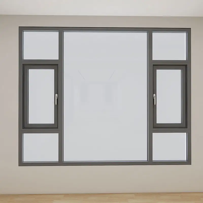 אירופאי סגנון אלומיניום סגסוגת זכוכית עיצוב קייסמנט חלון אלומיניום נדנדה windows