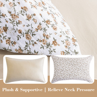Parure de lit personnalisée en polyester 4 pièces : Housse de couette, drap plat, taies d'oreiller – Microfibre douce pour chambre, hôtel, maison – Tailles Queen, King, Twin – OEM