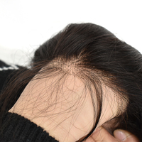 Peluca frontal de encaje completo HD de cabello humano 100% virgen, transparente, sin pegamento, pre-arrancada, superventas 2026